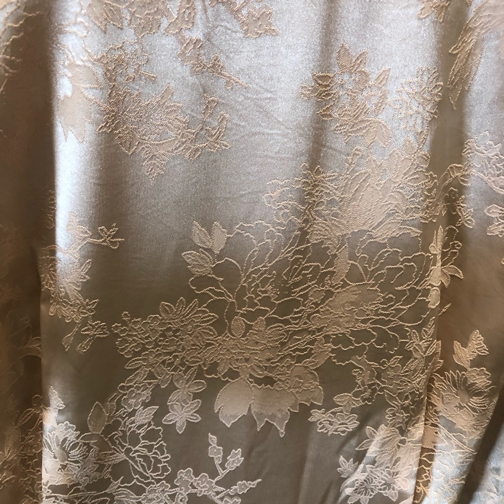 Lulus gold floral print dress